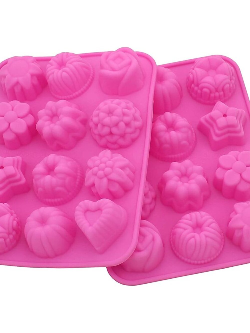 Silicone Molds for Making Bath Bomb, Soap, Chocolate, Candy, 2 Pack